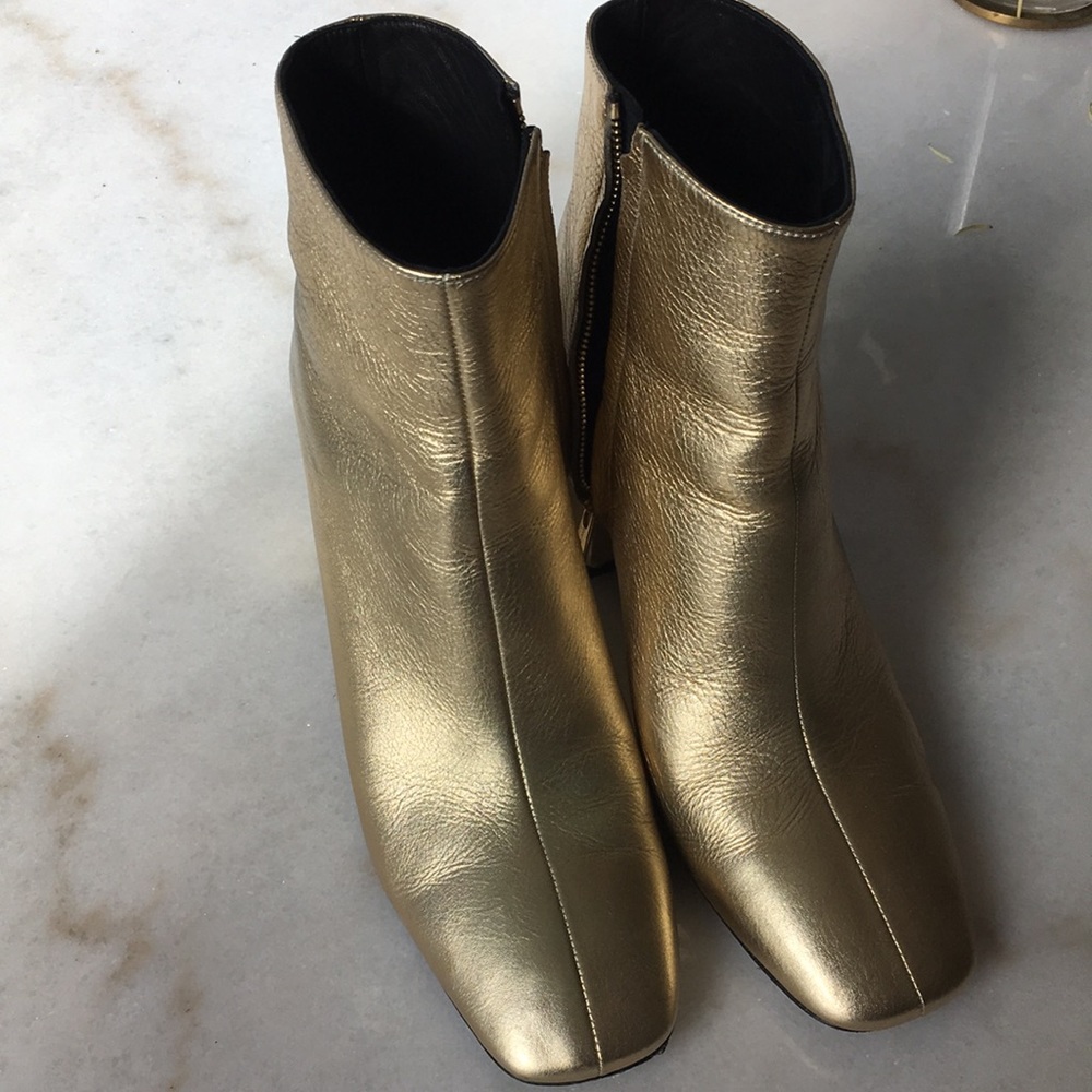 Anine Bing “Jane” gold boots, size 37